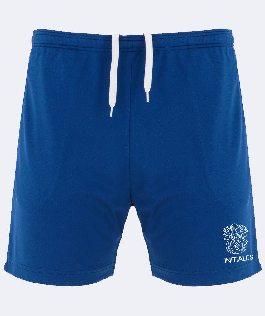Short de sport avec poche à fermeture zippée personnalisé