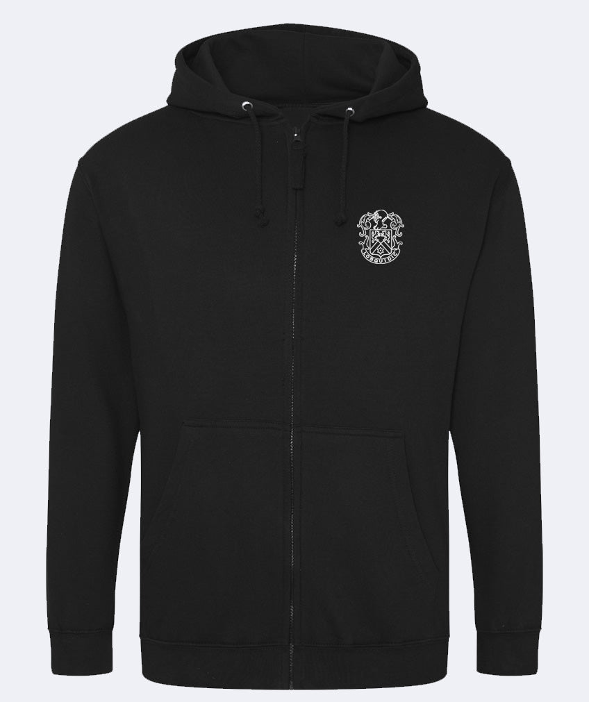 Sweat à capuche brodé avec fermeture zippé personnalisé