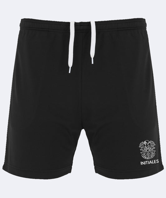 Short de sport avec poche à fermeture zippée personnalisé