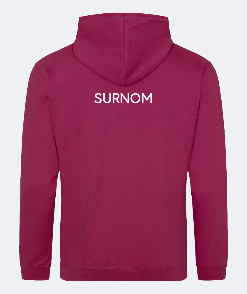 Sweat à capuche brodé personnalisé