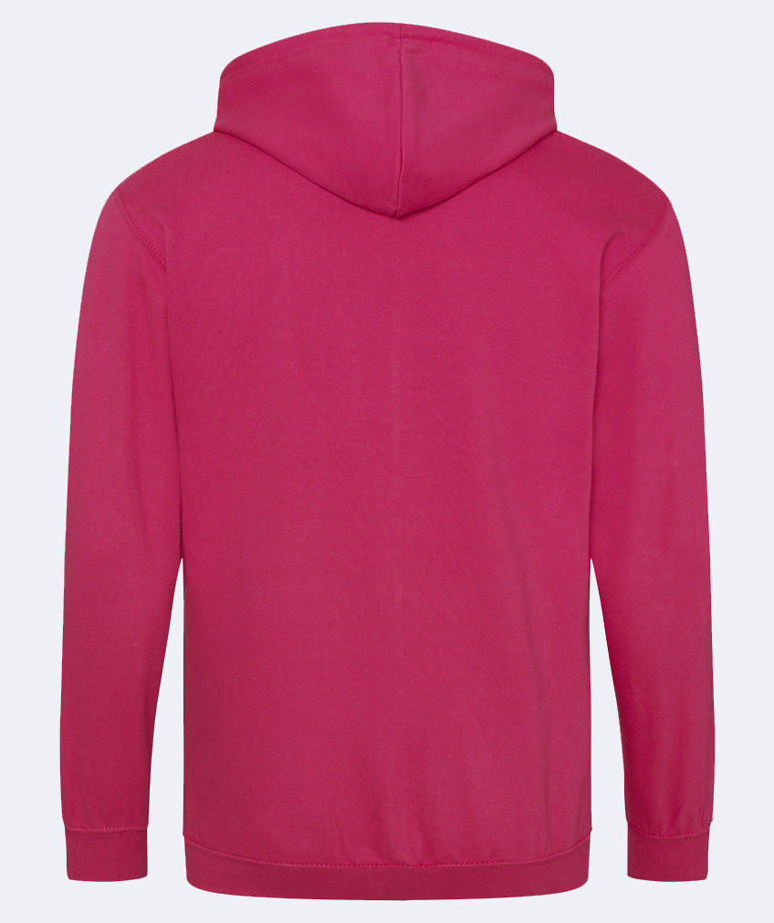 Sweat à capuche brodé avec fermeture zippé