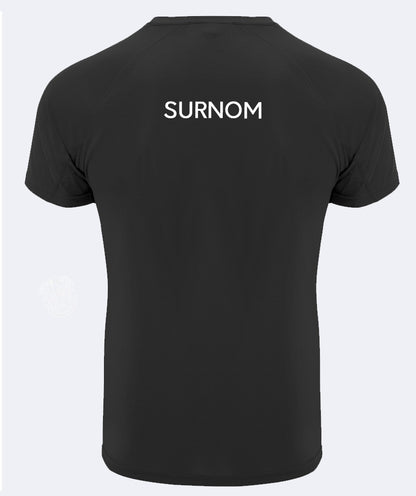 T-shirt sport respirant à manches courtes personnalisé