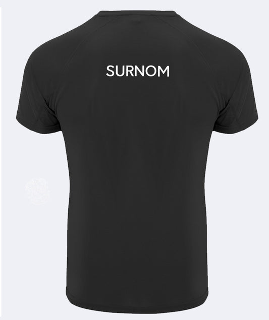 T-shirt sport respirant à manches courtes personnalisé